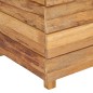 vidaXL Jardinera madera maciza de teca y acero 100x40x72 cm vidaXL Jardinera madera maciza de teca y acero 100x40x72 cm