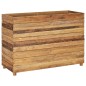 vidaXL Jardinera madera maciza de teca y acero 100x40x72 cm vidaXL Jardinera madera maciza de teca y acero 100x40x72 cm