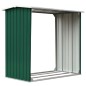 vidaXL Caseta de jardín para leña acero galvanizado verde 172x91x154cm vidaXL Caseta de jardín para leña acero galvanizado verde 172x91x154cm