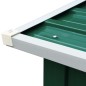 vidaXL Caseta de jardín para leña acero galvanizado verde 172x91x154cm vidaXL Caseta de jardín para leña acero galvanizado verde 172x91x154cm