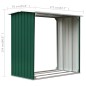 vidaXL Caseta de jardín para leña acero galvanizado verde 172x91x154cm vidaXL Caseta de jardín para leña acero galvanizado verde 172x91x154cm
