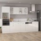 vidaXL Armario de microondas madera ingeniería blanco brillo vidaXL Armario de microondas madera ingeniería blanco brillo
