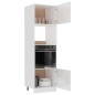 vidaXL Armario de microondas madera ingeniería blanco brillo vidaXL Armario de microondas madera ingeniería blanco brillo