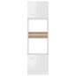 vidaXL Armario de microondas madera ingeniería blanco brillo vidaXL Armario de microondas madera ingeniería blanco brillo
