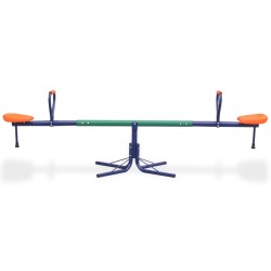 vidaXL Columpio subibaja giratorio 360 grados naranja