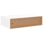 vidaXL Estante con cajón de pared MDF blanco 40x23,5x10 cm vidaXL Estante con cajón de pared MDF blanco 40x23,5x10 cm