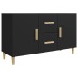 vidaXL Aparador de madera de ingeniería negro 100x36x60 cm vidaXL Aparador de madera de ingeniería negro 100x36x60 cm