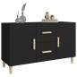 vidaXL Aparador de madera de ingeniería negro 100x36x60 cm vidaXL Aparador de madera de ingeniería negro 100x36x60 cm