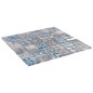 vidaXL Azulejos de mosaico 11 unidades vidrio gris y azul 30x30 cm vidaXL Azulejos de mosaico 11 unidades vidrio gris y azul 30x30 cm