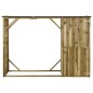 vidaXL Caseta leña y herramientas jardín madera pino 253x80x170 cm vidaXL Caseta leña y herramientas jardín madera pino 253x80x170 cm