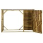 vidaXL Caseta leña y herramientas jardín madera pino 253x80x170 cm vidaXL Caseta leña y herramientas jardín madera pino 253x80x170 cm