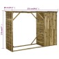 vidaXL Caseta leña y herramientas jardín madera pino 253x80x170 cm vidaXL Caseta leña y herramientas jardín madera pino 253x80x170 cm
