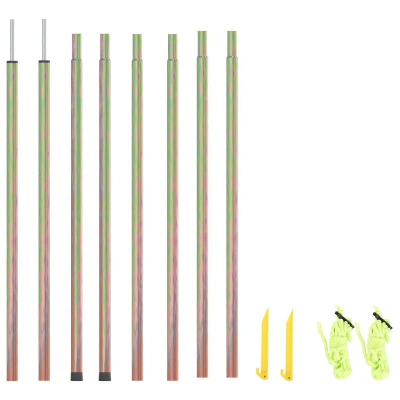 vidaXL Postes de toldo de vela 2 uds acero galvanizado 200 cm vidaXL Postes de toldo de vela 2 uds acero galvanizado 200 cm