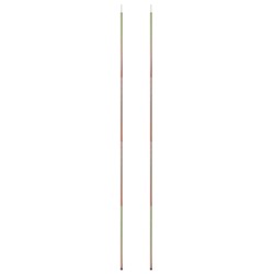 vidaXL Postes de toldo de vela 2 uds acero galvanizado 200 cm
