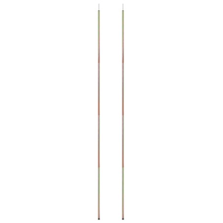 vidaXL Postes de toldo de vela 2 uds acero galvanizado 200 cm