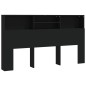 vidaXL Mueble cabecero negro 180x19x103,5 cm vidaXL Mueble cabecero negro 180x19x103,5 cm