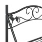 vidaXL Estantería para flores acero negro 56x30x96 cm