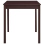 vidaXL Mesa de comedor de madera de pino marrón oscuro 140x70x73 cm vidaXL Mesa de comedor de madera de pino marrón oscuro 140x70x73 cm