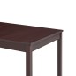 vidaXL Mesa de comedor de madera de pino marrón oscuro 140x70x73 cm vidaXL Mesa de comedor de madera de pino marrón oscuro 140x70x73 cm