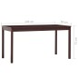 vidaXL Mesa de comedor de madera de pino marrón oscuro 140x70x73 cm vidaXL Mesa de comedor de madera de pino marrón oscuro 140x70x73 cm