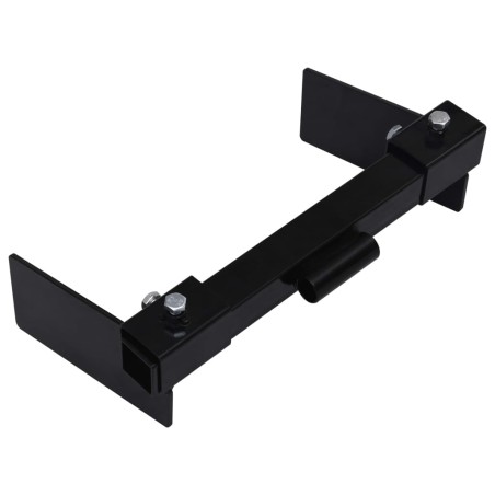 vidaXL Adaptador quitanieves para cortacésped negro