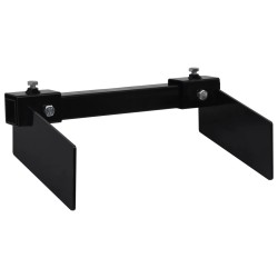 vidaXL Adaptador quitanieves para cortacésped negro