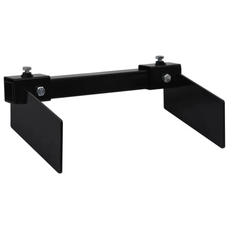 vidaXL Adaptador quitanieves para cortacésped negro