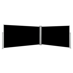 vidaXL Toldo lateral retráctil negro 160x600 cm 