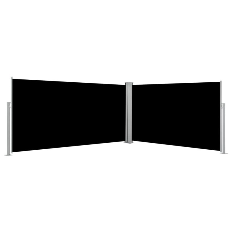 vidaXL Toldo lateral retráctil negro 160x600 cm vidaXL Toldo lateral retráctil negro 160x600 cm