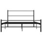 vidaXL Estructura de cama de metal negro 120x200 cm vidaXL Estructura de cama de metal negro 120x200 cm