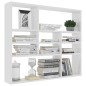 vidaXL Estantería de pared madera contrachapada blanco 90x16x78 cm vidaXL Estantería de pared madera contrachapada blanco 90x16x78 cm