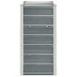 vidaXL Arriate de jardín de acero galvanizado gris 240x40x77 cm