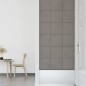 vidaXL Paneles de pared 12 uds terciopelo gris claro 30x30 cm 1,08 m² vidaXL Paneles de pared 12 uds terciopelo gris claro 30x30 cm 1,08 m²