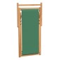 vidaXL Silla de playa plegable de madera maciza de teca verde