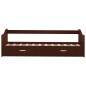vidaXL Estructura de sofá cama madera de pino marrón 90x200 cm