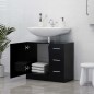 vidaXL Armario para lavabo madera contrachapada negro 63x30x54 cm vidaXL Armario para lavabo madera contrachapada negro 63x30x54 cm