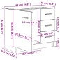 vidaXL Armario para lavabo madera contrachapada negro 63x30x54 cm vidaXL Armario para lavabo madera contrachapada negro 63x30x54 cm