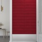 vidaXL Paneles de pared 12 uds terciopelo rojo tinto 60x15 cm 1,08 m² vidaXL Paneles de pared 12 uds terciopelo rojo tinto 60x15 cm 1,08 m²