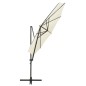 vidaXL Sombrilla voladiza con poste y luces LED 300 cm arena vidaXL Sombrilla voladiza con poste y luces LED 300 cm arena