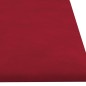 vidaXL Paneles de pared 12 uds terciopelo rojo tinto 60x15 cm 1,08 m² vidaXL Paneles de pared 12 uds terciopelo rojo tinto 60x15 cm 1,08 m²