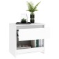 vidaXL Mesitas de noche 2 uds madera contrachapada blanco 40x30x39 cm vidaXL Mesitas de noche 2 uds madera contrachapada blanco 40x30x39 cm