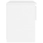 vidaXL Mesitas de noche 2 uds madera contrachapada blanco 40x30x39 cm vidaXL Mesitas de noche 2 uds madera contrachapada blanco 40x30x39 cm