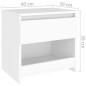 vidaXL Mesitas de noche 2 uds madera contrachapada blanco 40x30x39 cm vidaXL Mesitas de noche 2 uds madera contrachapada blanco 40x30x39 cm