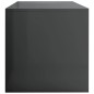 vidaXL Mueble de TV madera contrachapada gris brillante 100x40x40 cm vidaXL Mueble de TV madera contrachapada gris brillante 100x40x40 cm