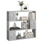 vidaXL Estantería/divisor de espacios gris hormigón 100x24x94 cm