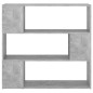 vidaXL Estantería/divisor de espacios gris hormigón 100x24x94 cm