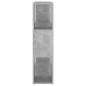vidaXL Estantería/divisor de espacios gris hormigón 100x24x94 cm