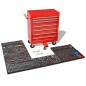 vidaXL Carrito de herramientas 1125 herramientas acero rojo vidaXL Carrito de herramientas 1125 herramientas acero rojo