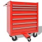 vidaXL Carrito de herramientas 1125 herramientas acero rojo vidaXL Carrito de herramientas 1125 herramientas acero rojo