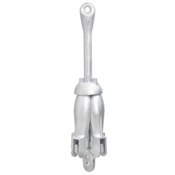vidaXL Ancla plegable hierro maleable plateado 6 kg